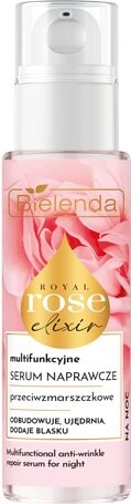 Bielenda, Royal Rose Elixir, многофункциональная ночная восстанавливающая сыворотка против морщин, 30 мл — фото 2