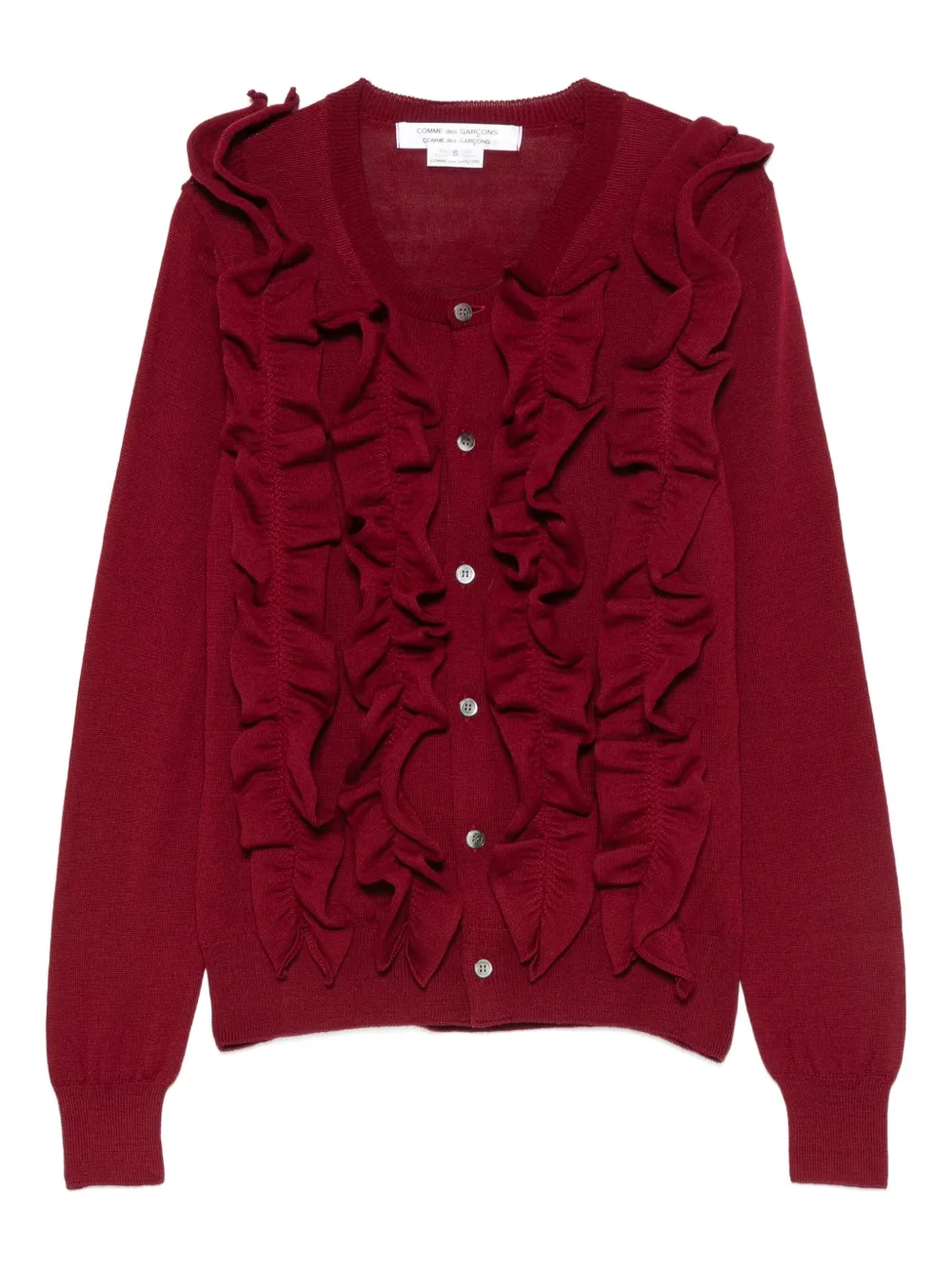 

Кардиган с оборками Comme Des Garçons Comme Des Garçons, красный