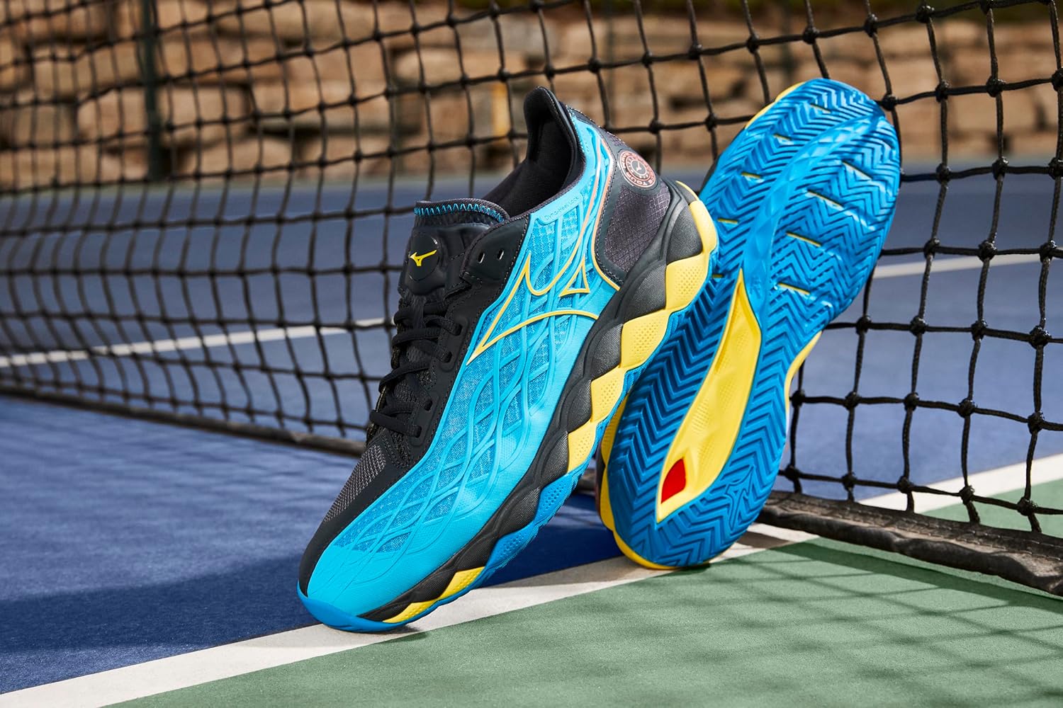 Мужские кроссовки Mizuno Wave Enforce Tour, Jet Blue - Bolt — фото 3