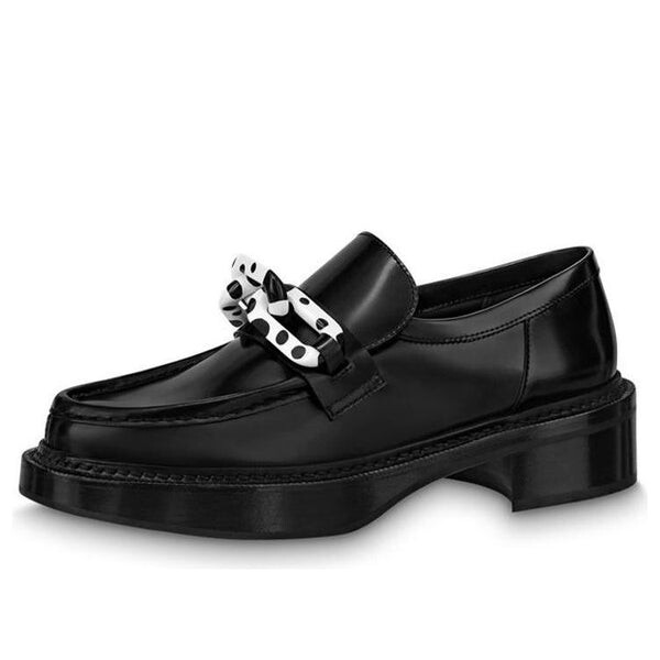 Кроссовки x yk academy loafers 'black with white' Louis Vuitton, черный