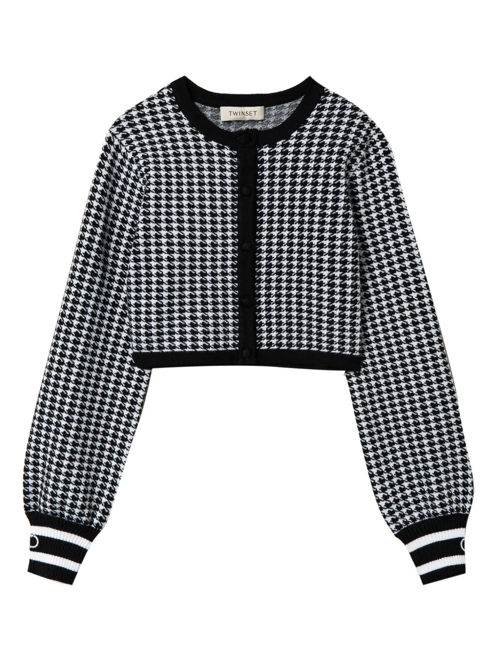 

Жакет в ломаную клетку TWINSET Kids, черный