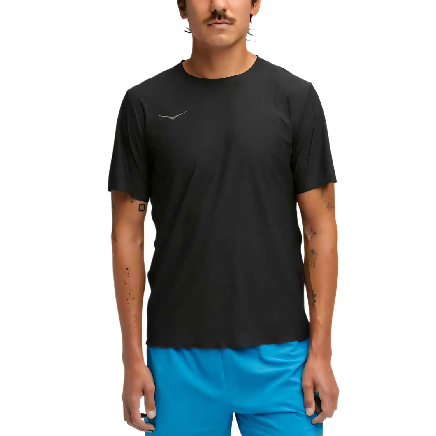 

HOKA ONE ONE Футболка мужская черная, Черный, HOKA ONE ONE Футболка мужская черная