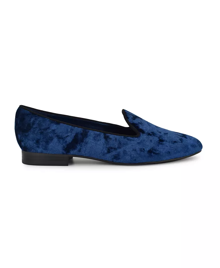 Женские бархатные шлепанцы Renold для курения Nine West, синий — фото 2