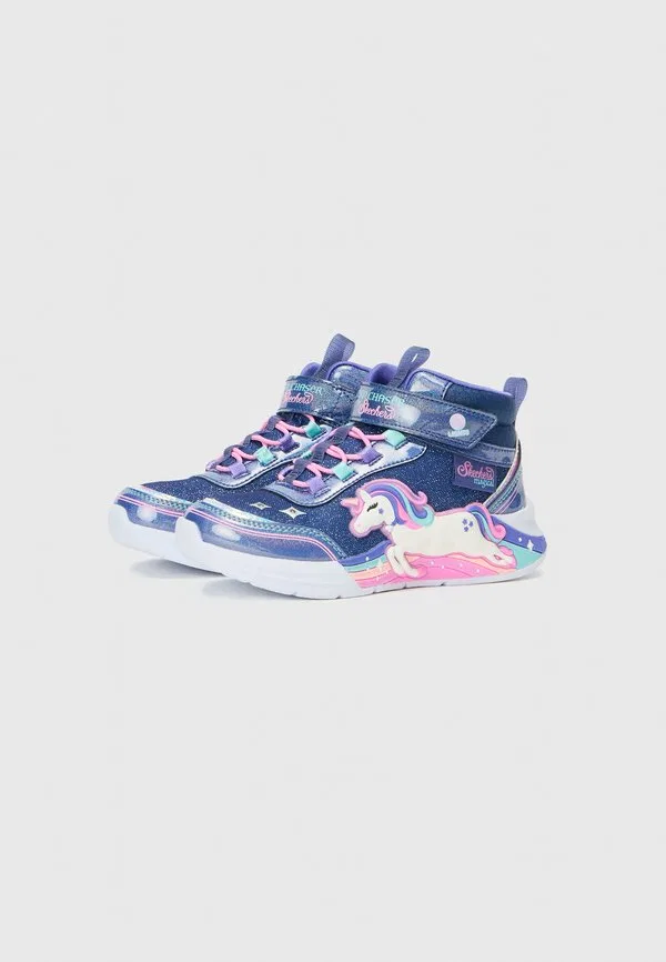 Высокие кроссовки unicorn chaser Skechers, Navy Sparkle — фото 2
