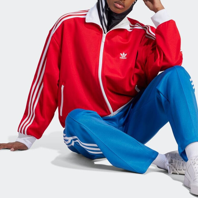 BECKENBAUER Куртка женская красная Adidas Originals — фото 4