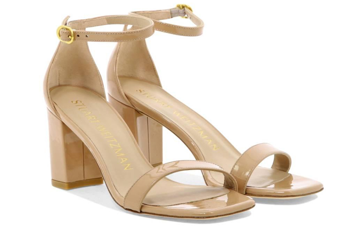 SW Nudistcurve 75 Сандалии на одной бретели Женские Светлый умбер Stuart Weitzman — фото 3
