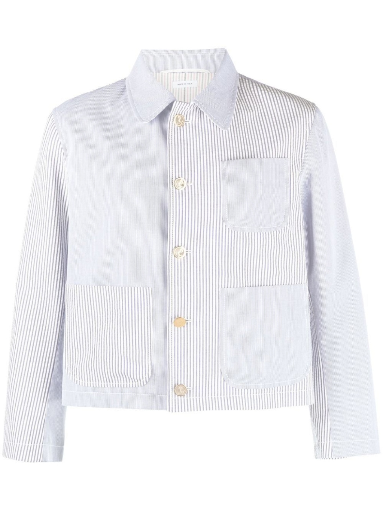 

Thom Browne Funmix striped golf jacket, синий