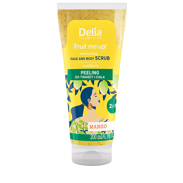 

Увлажняющий скраб для лица и тела манго, 200 мл Delia Fruit me up!