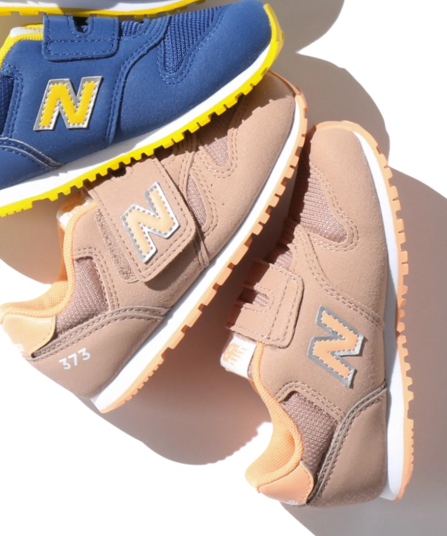 Детские кроссовки New Balance 373 для малышей коричневые