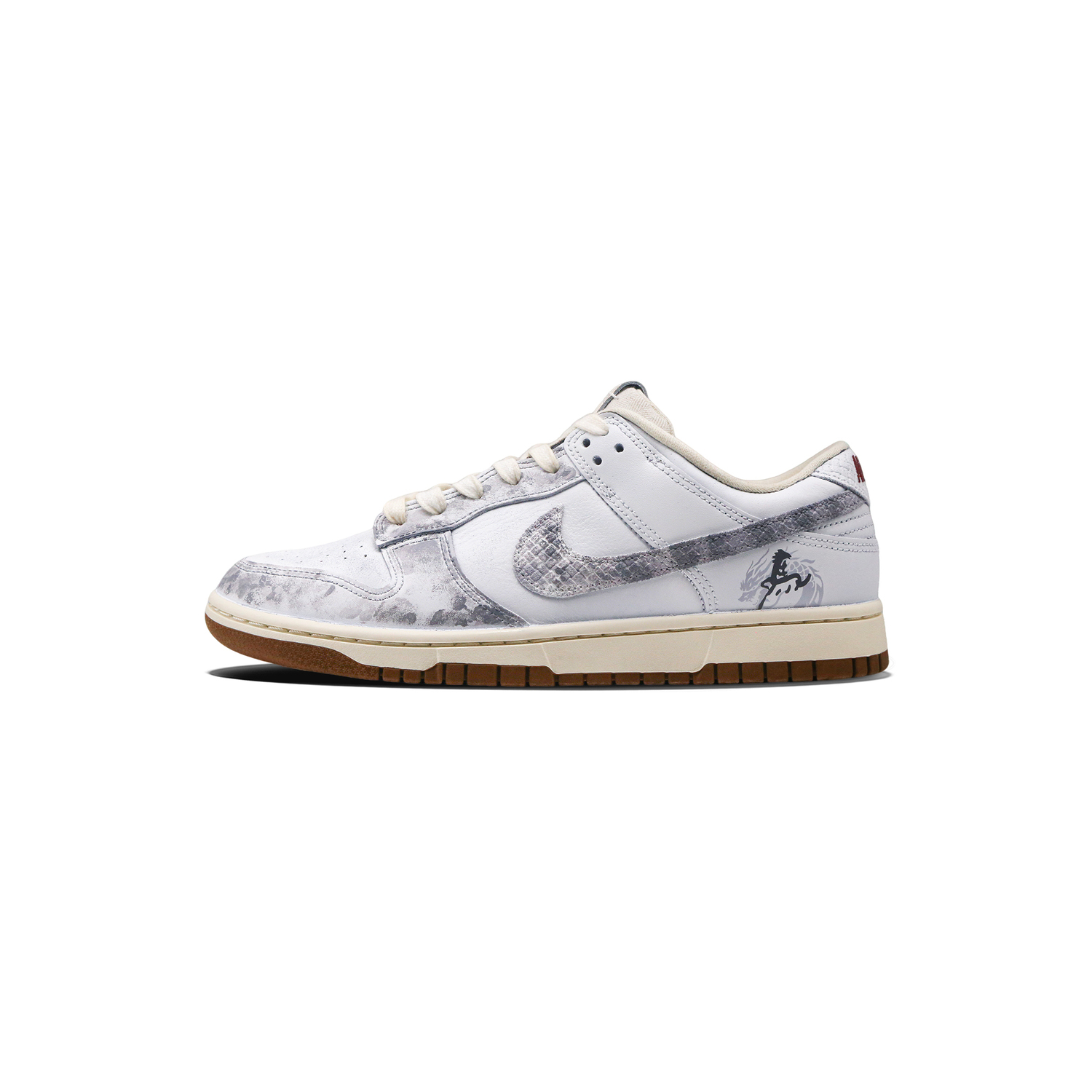 

Nike Dunk Scratch Abrasion Resistant Low top Skateboard Shoes Unisex Light Gray