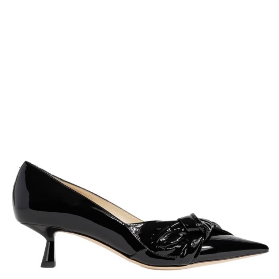 Jimmy Choo Black Elinor 45 Лаковые туфли-лодочки с острым носом