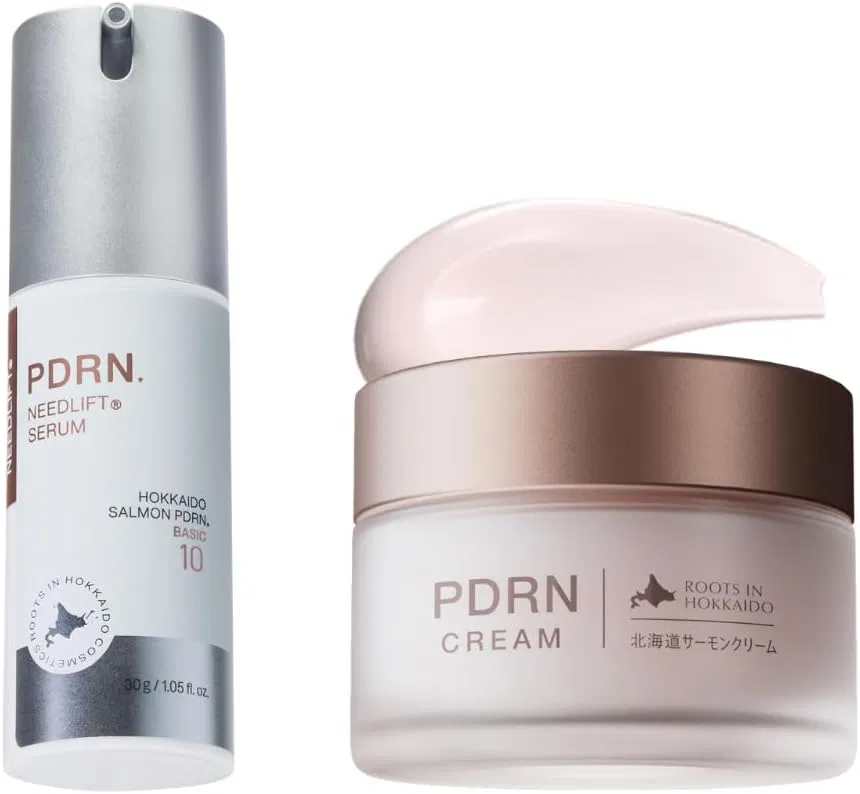 Сыворотка и крем Idio Hokkaido PDRN Needle Lift Serum, увлажняющий, 2 шт