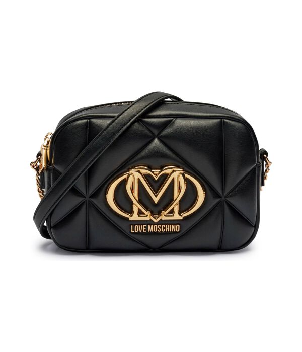 

Сумка женская Love Moschino кросс-боди стеганая с монограммой, черный