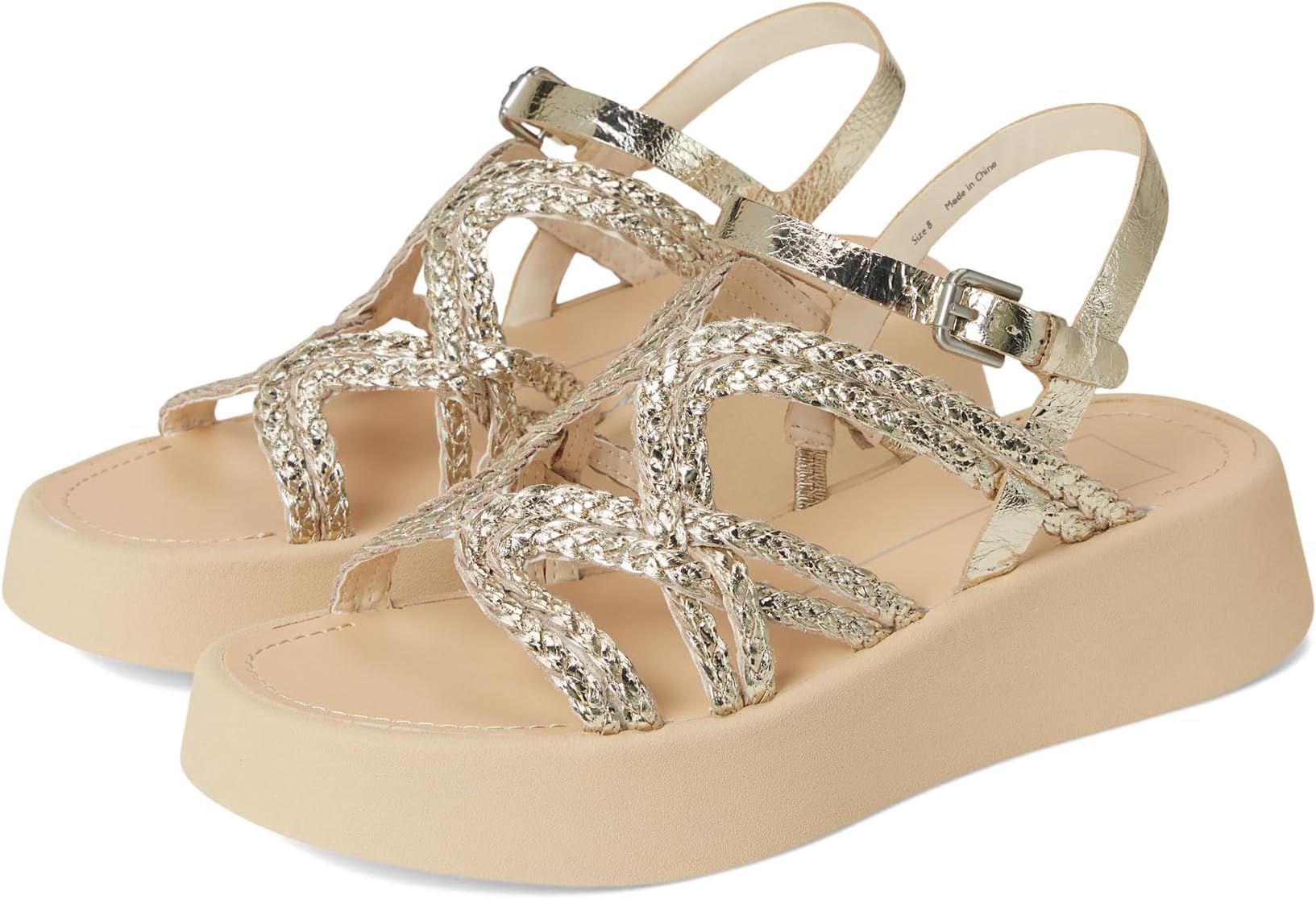 Сандалии Dolce Vita Gatsby, цвет Platinum Distressed Leather