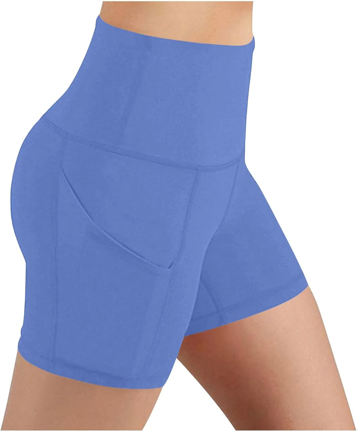 

Женские велосипедки с карманами, Casual, High Waisted, с эффектом контроля живота, для йоги и спортзала