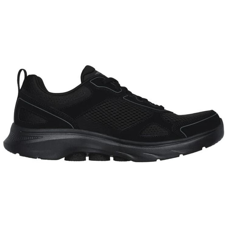 Мужские кроссовки GO WALK Lifestyle Shoes Men Low-Top Black/Grey Skechers — фото 2