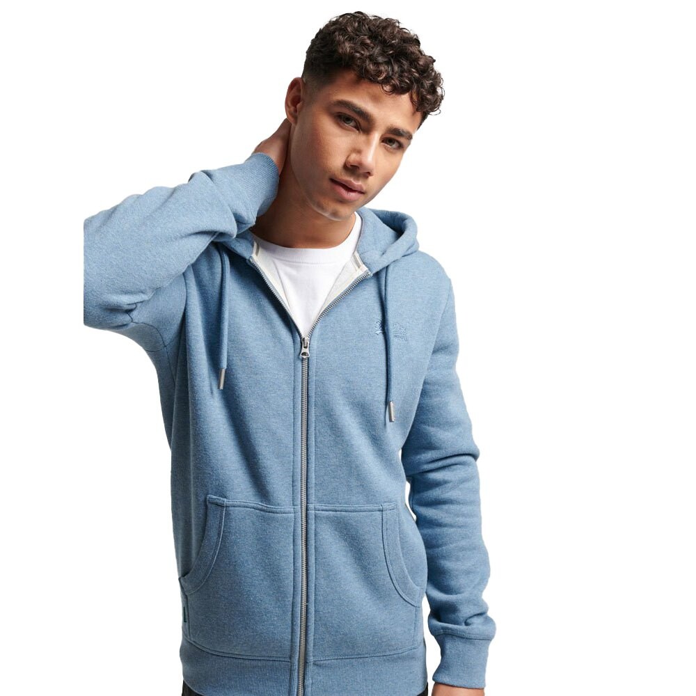 

Толстовка Superdry Vintage Logo Emb Full Zip, синий