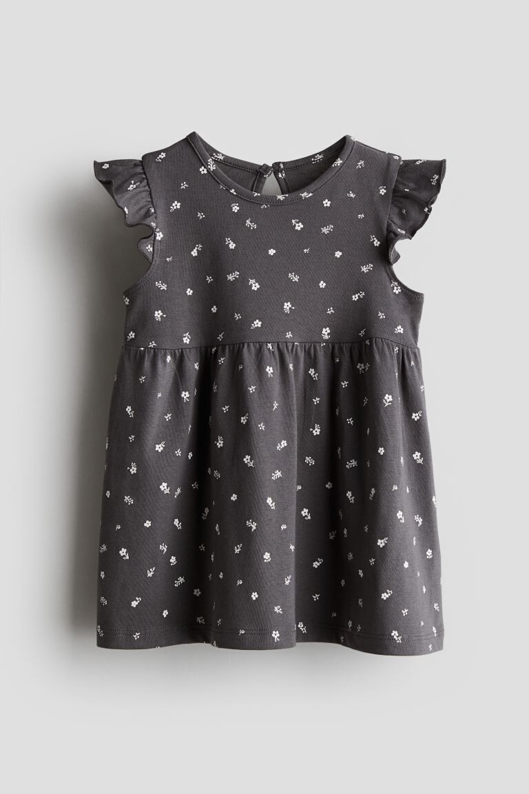 

Платье из джерси с воланами H&M, серый
