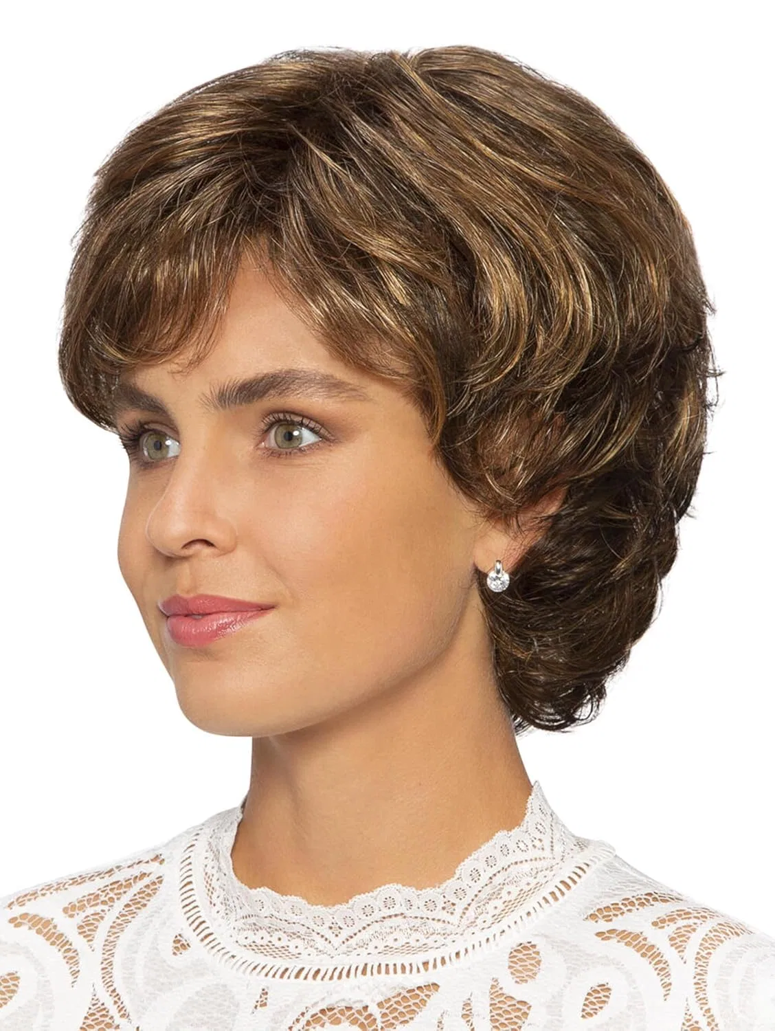 Женский парик «Jasmine» из синтетических волос от Lofty Lofty, Medium Brown/Amber Gold — фото 2