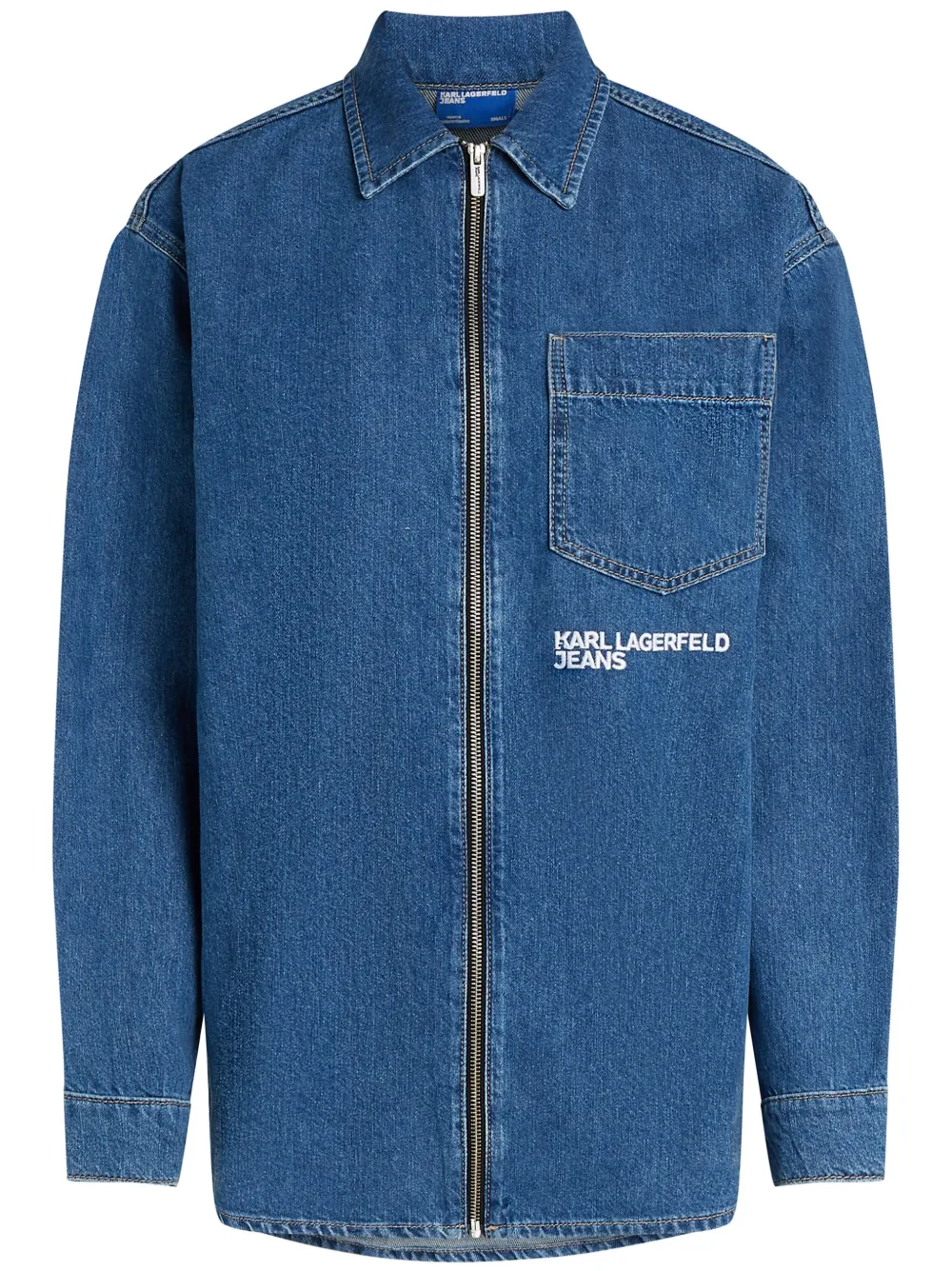 

Джинсовая куртка на молнии Karl Lagerfeld Jeans, синий