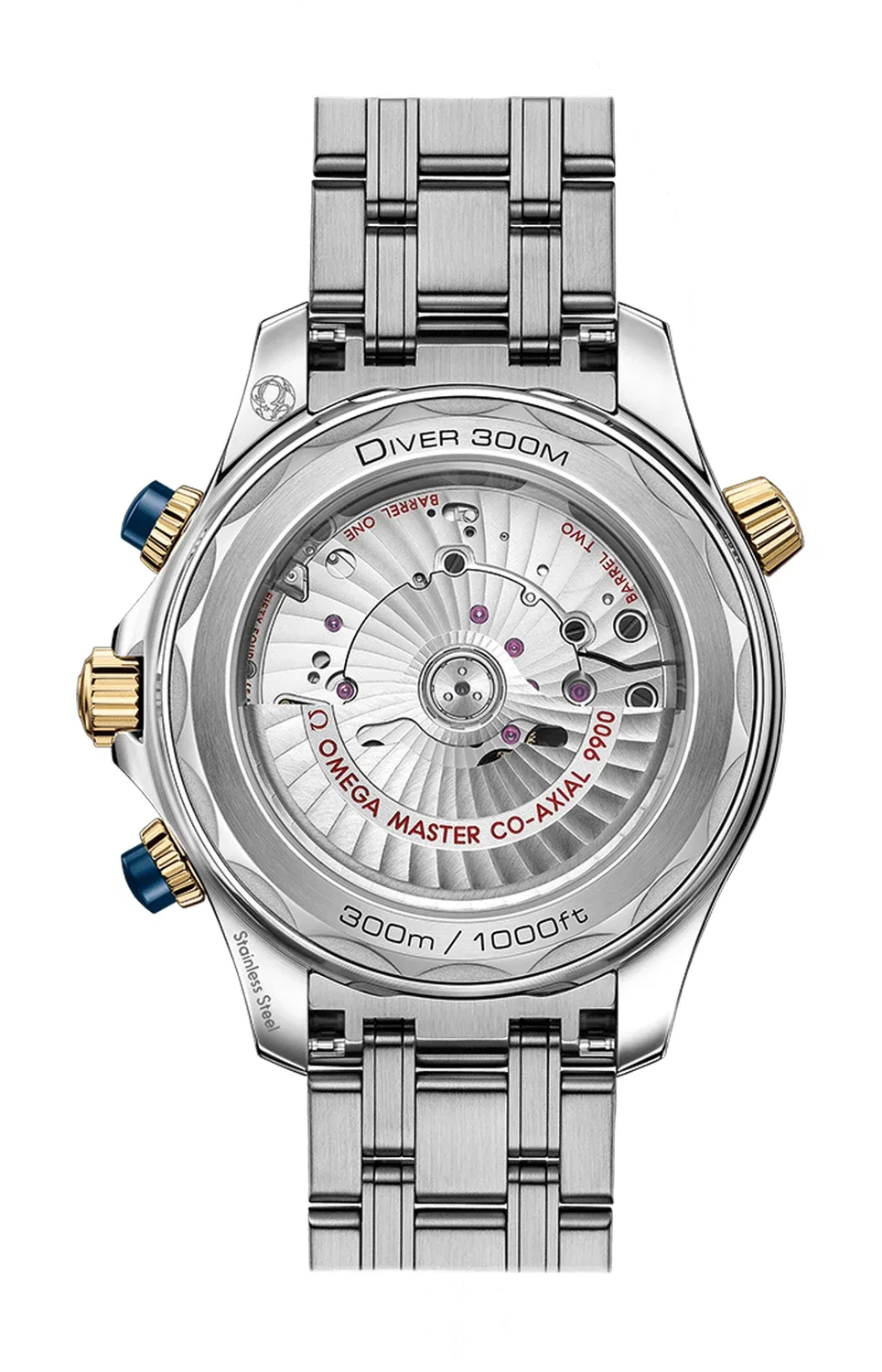 СИМАСТЕР ДАЙВЕР 300М OMEGA КО-АКСИАЛЬНЫЙ МАСТЕР ХРОНОМЕТР ХРОНОГРАФ 44 ММ - 210.20.44.51.03.001, черный — фото 2