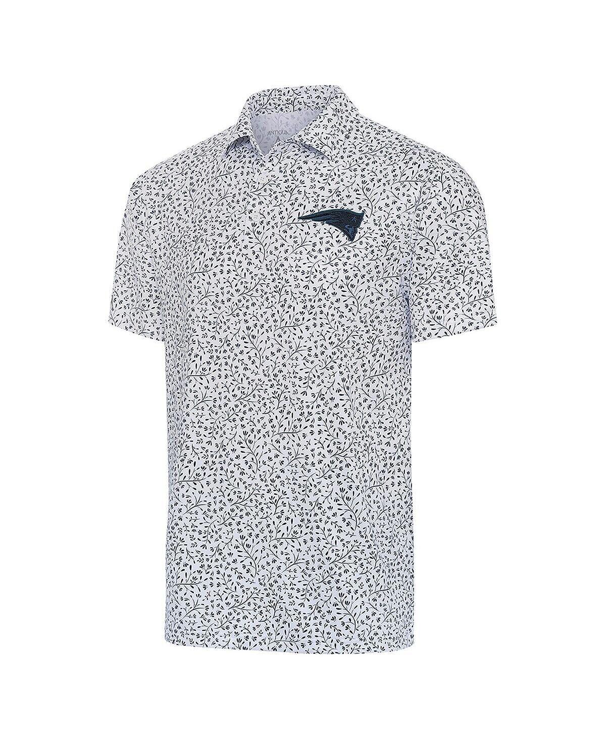 

Мужская белая рубашка-поло New England Patriots Motion Antigua