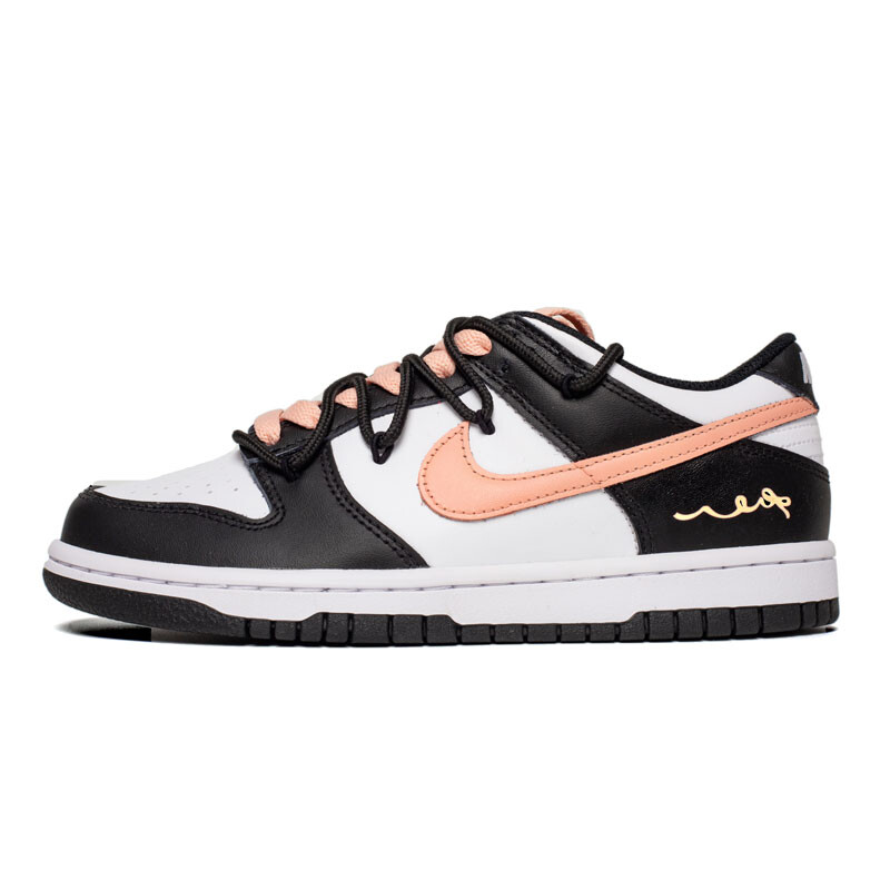 

Кроссовки для скейтбординга Dunk мужские с низким верхом, черный/розовый Nike