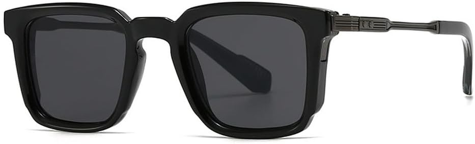 

Женские солнцезащитные очки класса люкс в стиле ретро с заклепками; мужские солнцезащитные очки с градиентным переходом цвета и защитой от УФ-излучения UV400 HVTVTLA, Black Gun Grey