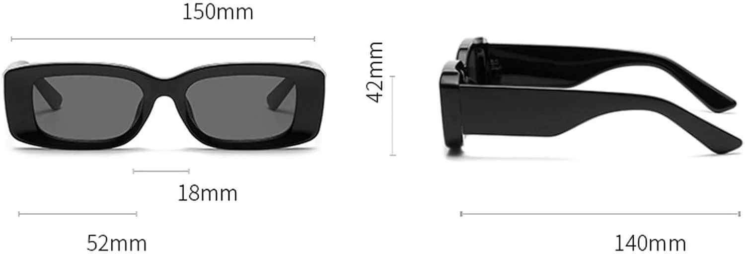 

Модные прямоугольные солнцезащитные очки для женщин в стиле ретро 90-х, маленькие квадратные солнцезащитные очки с защитой от УФ-излучения UV400 mincl, Brown