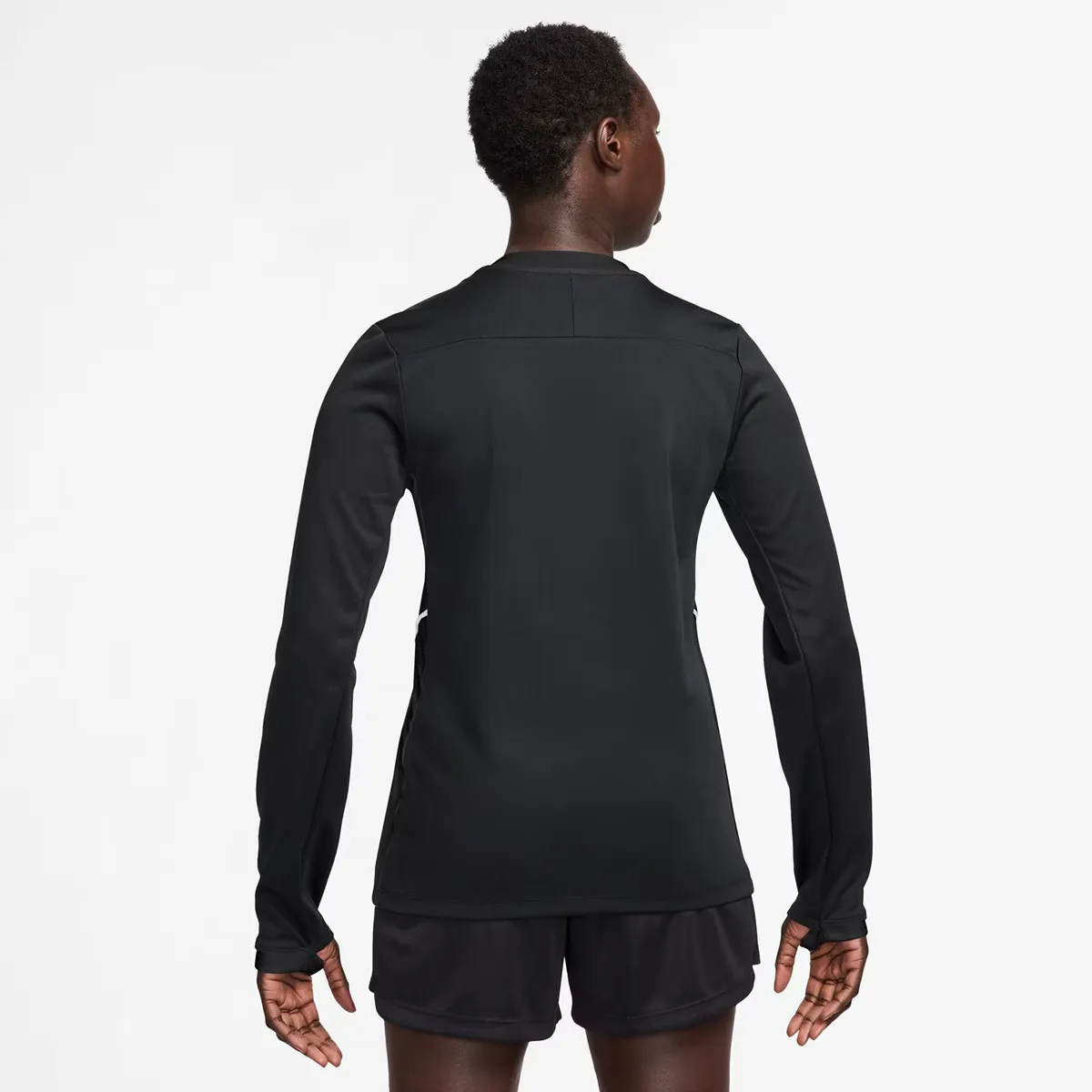 Женская футболка Dri-FIT Academy 25 Nike с длинным рукавом, чёрный — фото 2