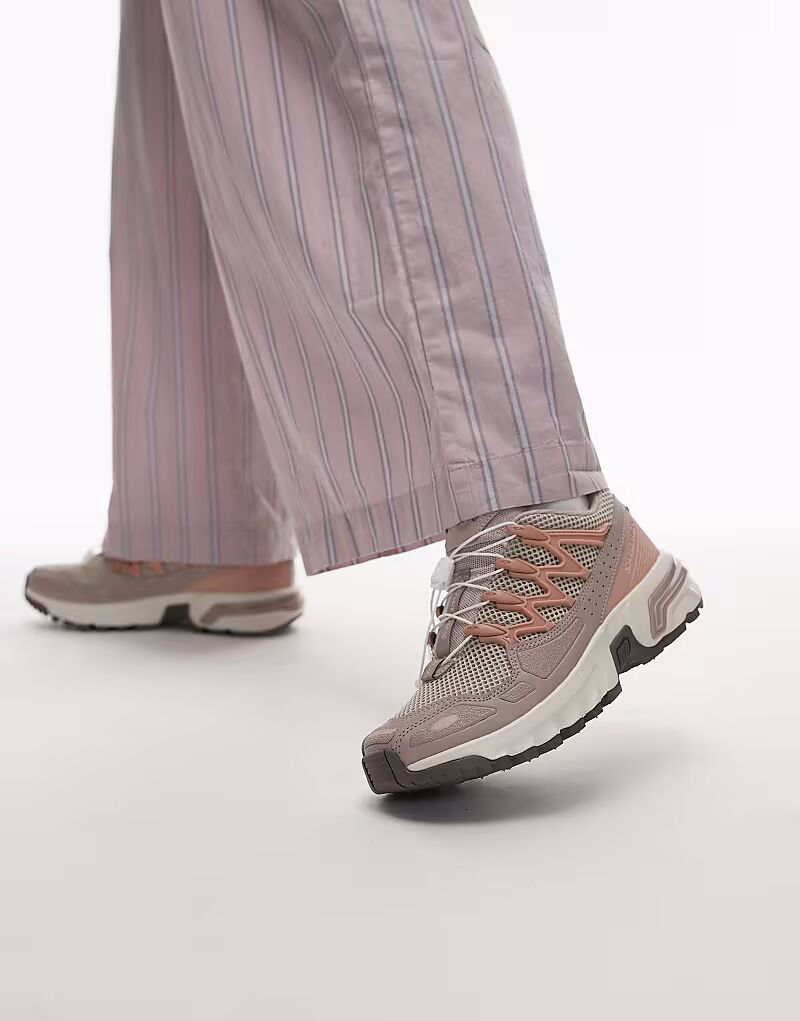 Кроссовки Salomon ACS + OG серого и розового цвета