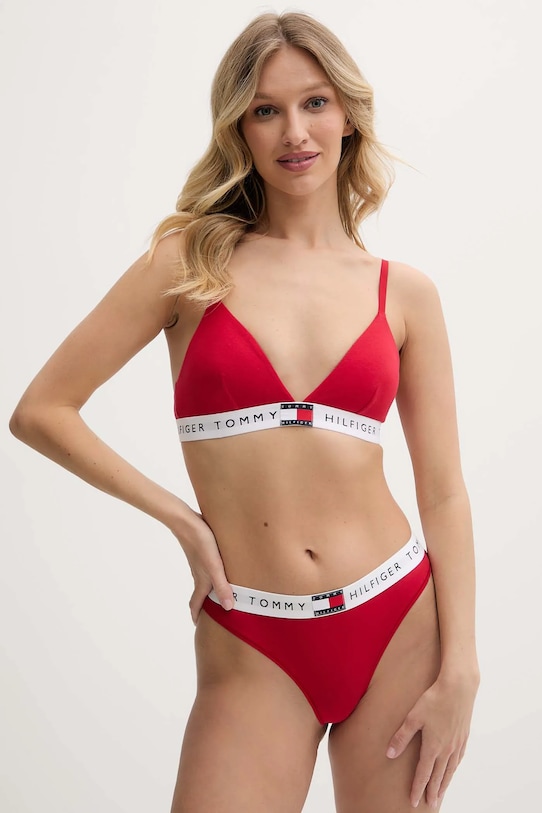 Бюстгальтер Tommy Hilfiger Heritage Logo Padded, красный — фото 4