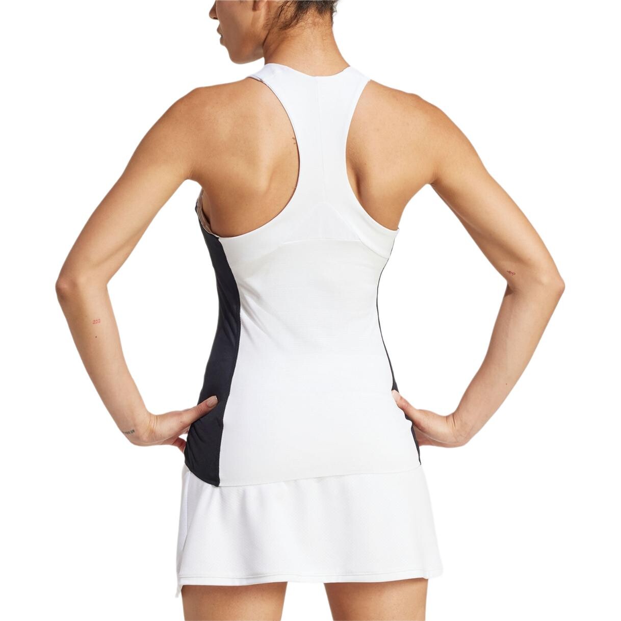 Американский хард корт Grand Slam Series жилет женский белый/синий/черный Adidas — фото 3