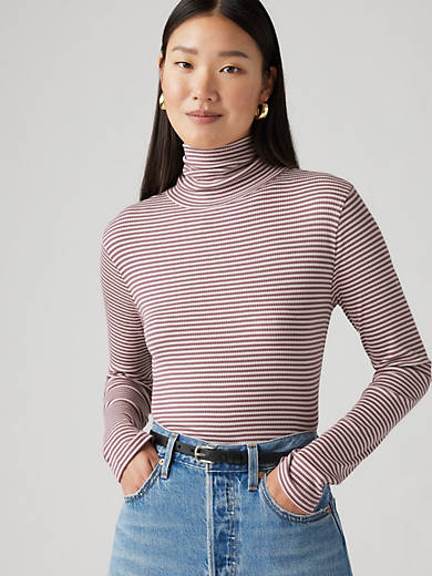 

Топ Dreamy с высоким воротом Levi's, цвет Rose Taupe - Red