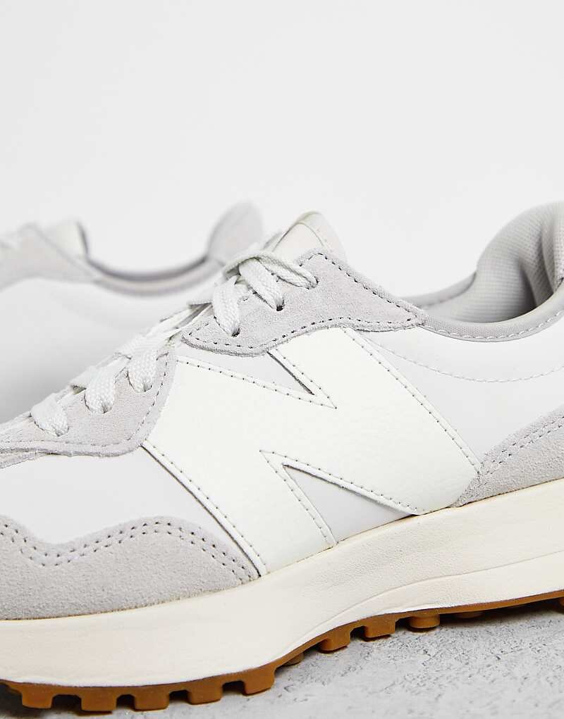 New Balance - 327 - Замшевые кроссовки серого цвета — фото 2
