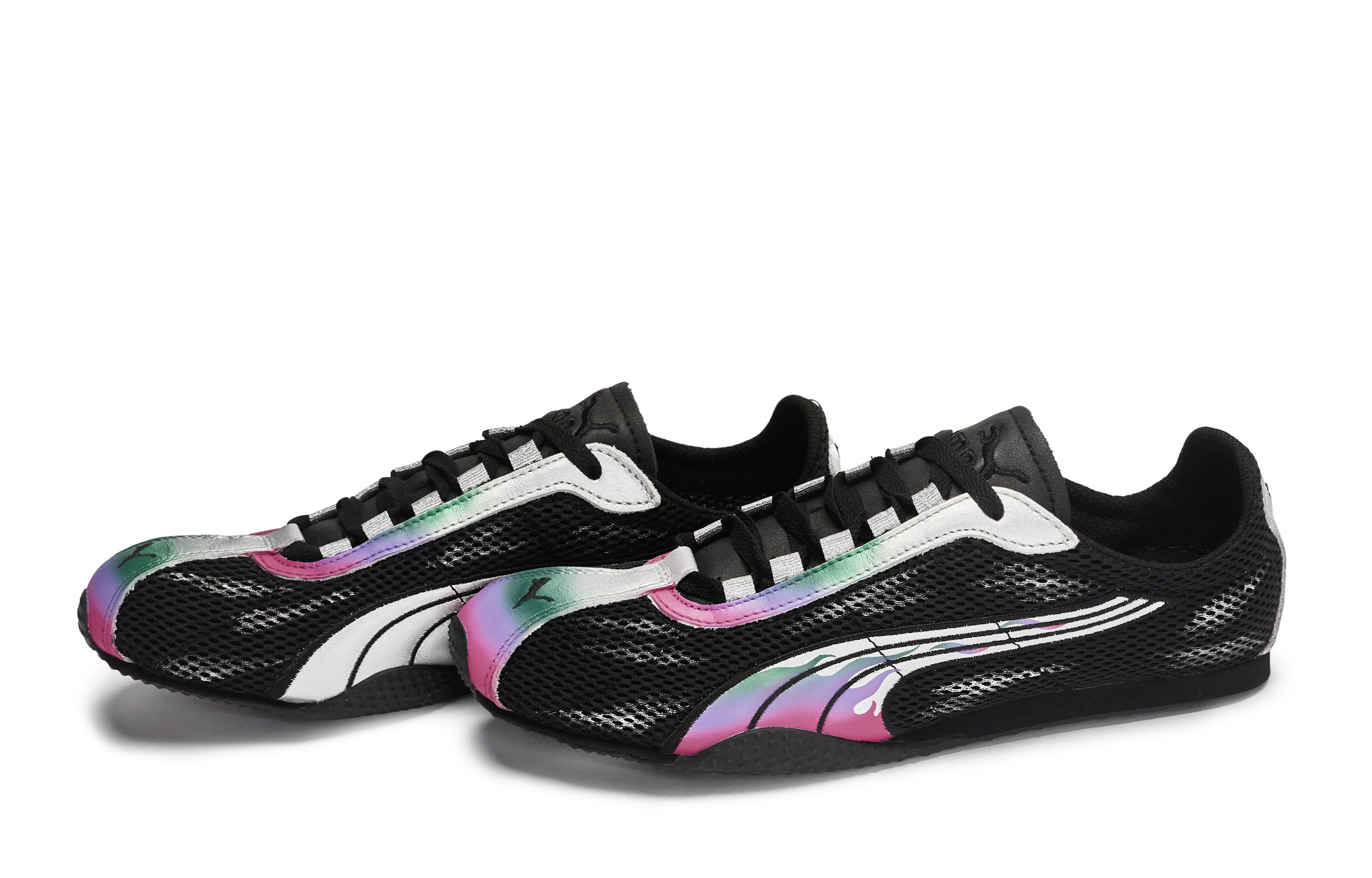 H Street 811 Manufacturing, Cold Flame Fireworks, устойчивые к истиранию дышащие низкие кеды Casual Unisex PUMA, черный серебряный фиолетовый зеленый — фото 4
