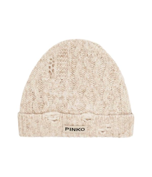 

Шапка шерстяная Pinko, бежевый