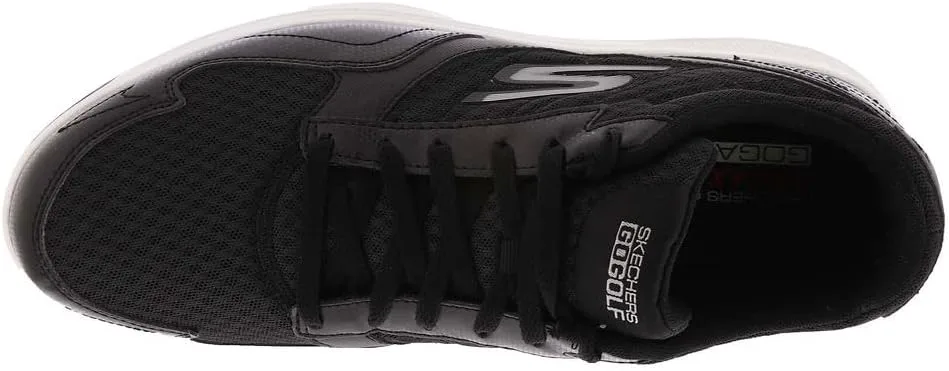 Мужские кроссовки для гольфа Skechers Torque Sport Fairway с шипами, свободная посадка, черно-белый — фото 3