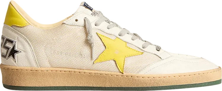 

Кроссовки Golden Goose Ball Star 'Off White Yellow', кремовый, Серый, Кроссовки Golden Goose Ball Star 'Off White Yellow', кремовый