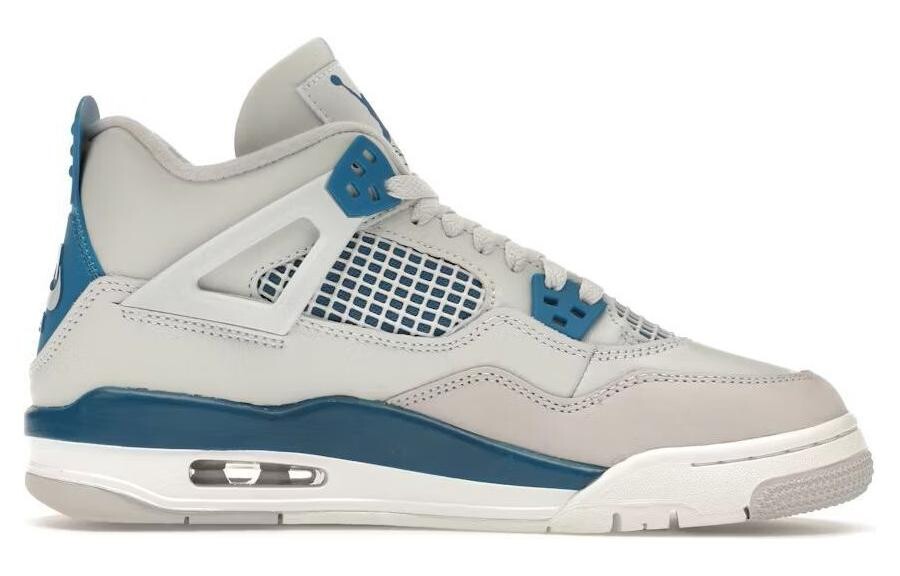 Jordan Air Jordan 4 Винтажные баскетбольные кроссовки женские, Gray/Blue — фото 2