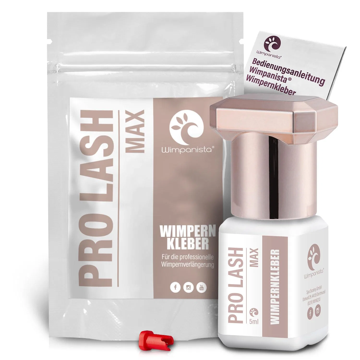 Клей для наращивания ресниц «Pro Lash Max» 5 мл от Wimpanista Wimpanista