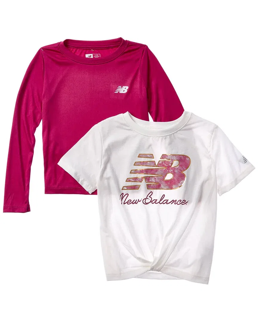 Набор из двух футболок New Balance, фиолетовый — фото 2