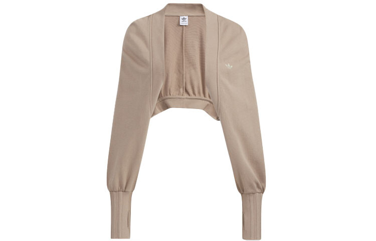 

Женское укороченное пальто Adidas Originals, цвет Brown/Gray