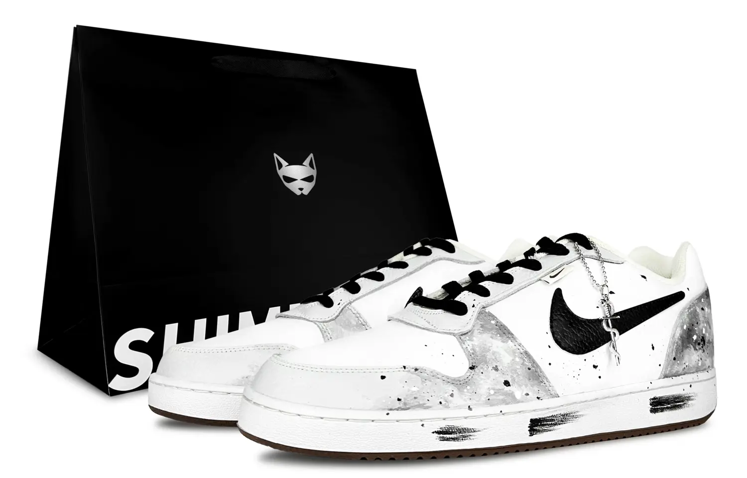 

Nike Мужские низкие скейтбордные кроссовки EBERNON Timeless Mamba с противоскользящей и износостойкой подошвой, цвет Starry Gray