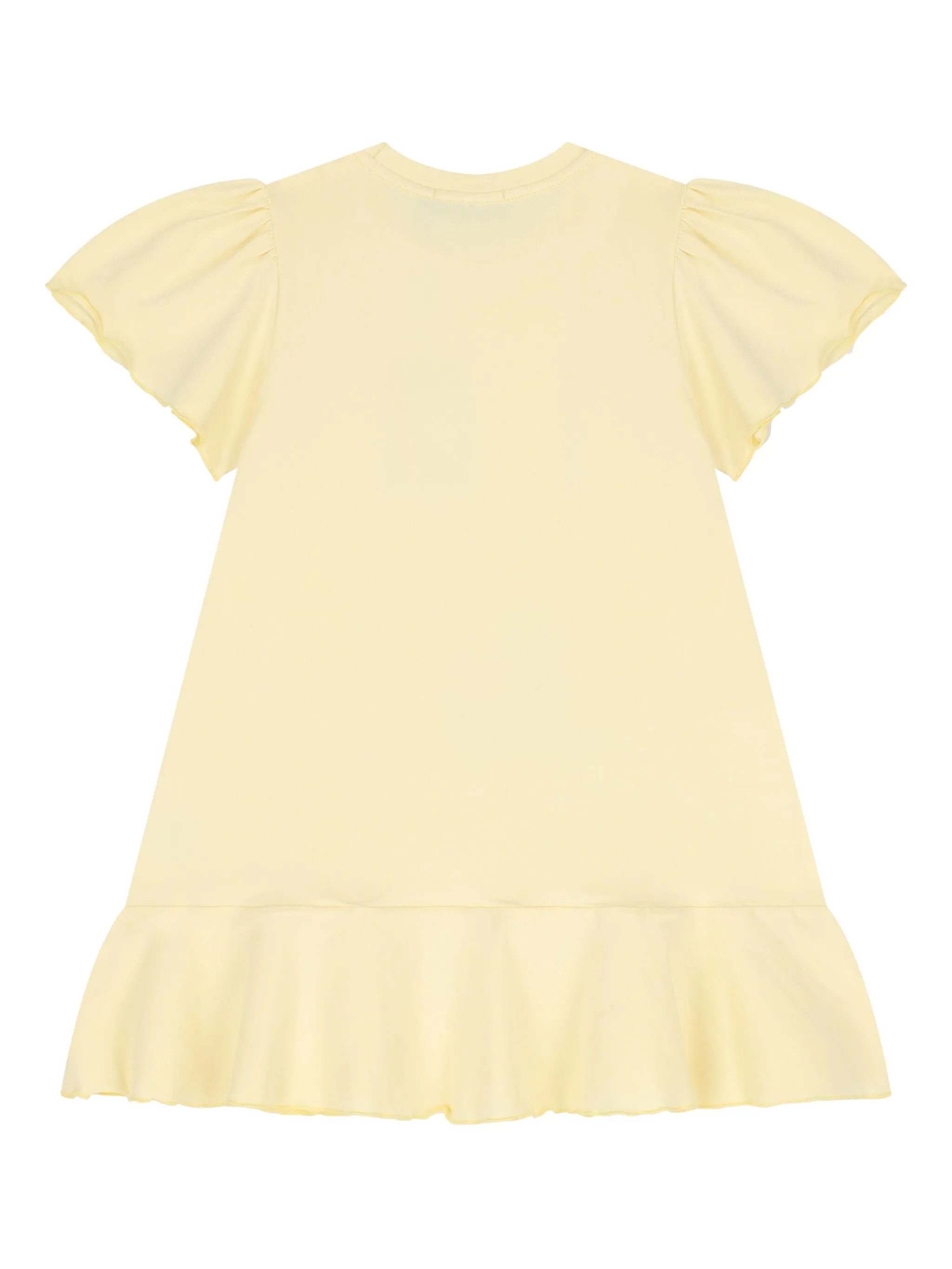 Платье с объемными рукавами Aigner Kids, желтый — фото 2