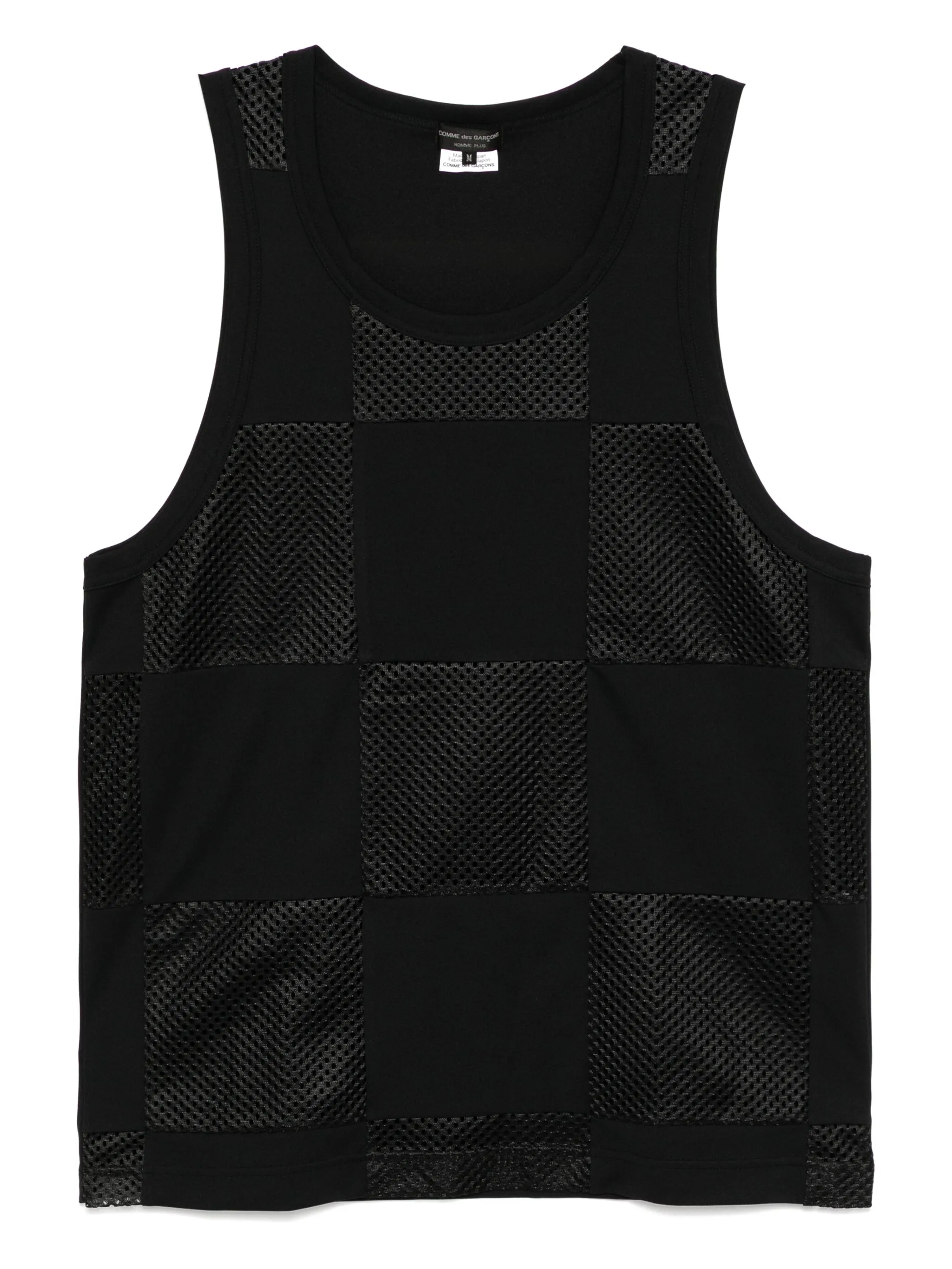 

Сетчатый топ без рукавов Comme Des Garçons Homme Plus, черный
