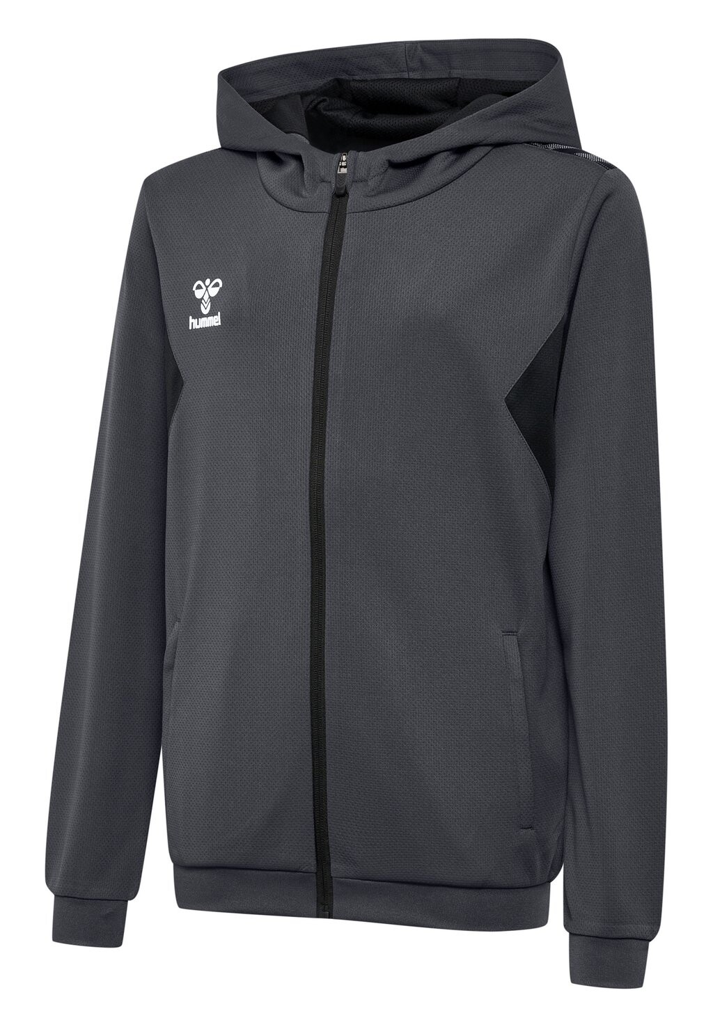 Куртка тренировочная HMLAUTHENTIC PL ZIP HOODIE Hummel, цвет asphalt — фото 3