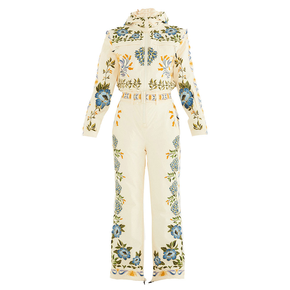 

Женский цельный сноубордический костюм FARM Rio x WHITESPACE, Winter Garden White