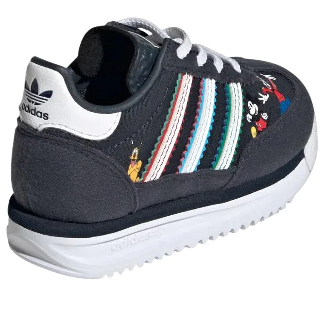 Кроссовки Adidas SL 72 RS Mickey And Friends 'Aurora Ink Cloud White Court Green' JH7455, черный — фото 4
