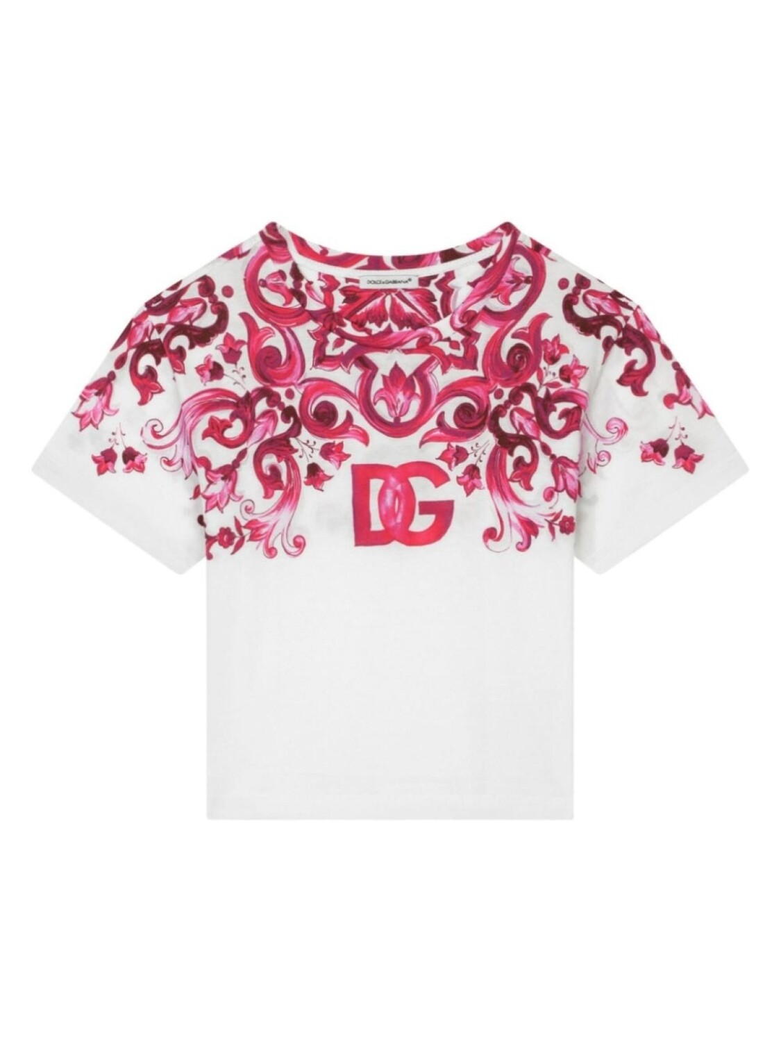 

Dolce & Gabbana футболка с принтом Majolica, белый